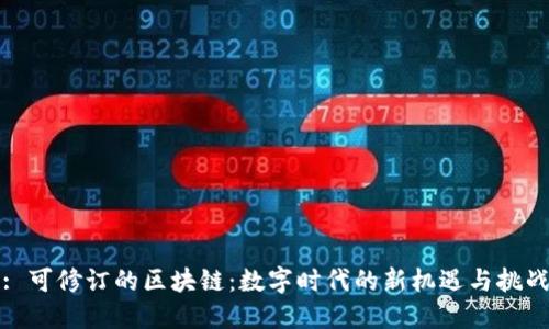 : 可修订的区块链：数字时代的新机遇与挑战